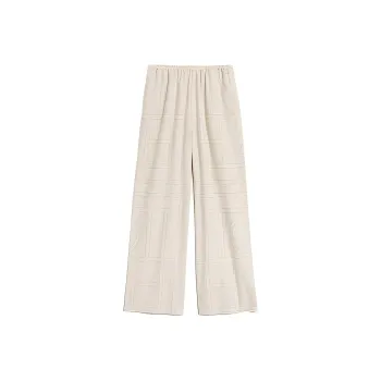 TOTEME Monogram Flannel Pajama Bottoms