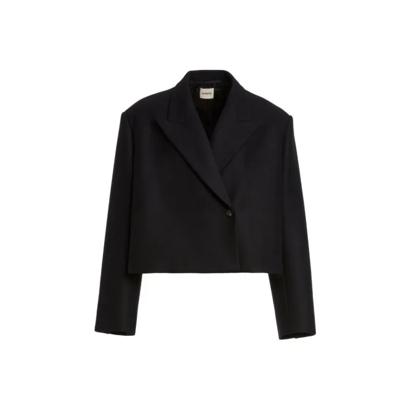 KHAITE The Raymond Cropped Jacket-0