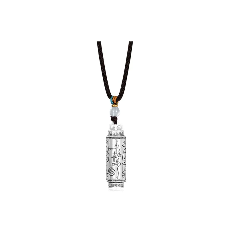 YUOFFICIAL 990 Fine Silver Necklaces Unisex-0