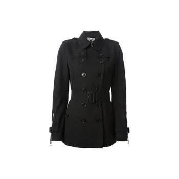 Burberry Trench Coats Women's Black