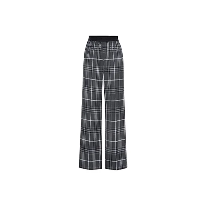 KIMHEKIM Casual Pants Women's Gray Brown-0