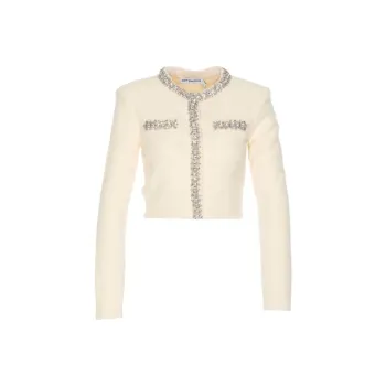 Self portrait Embellished Long Sleeved Cardigan
