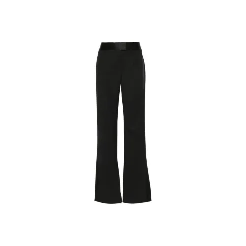 OFF-WHITE Satin-trim Wool Trousers