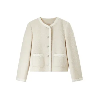 SENTUBILA Coats Women's Creamy White