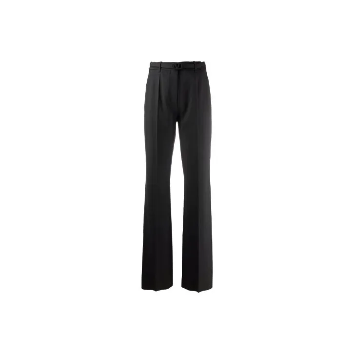 Valentino VLogo Belt Wide-Leg Trousers-0