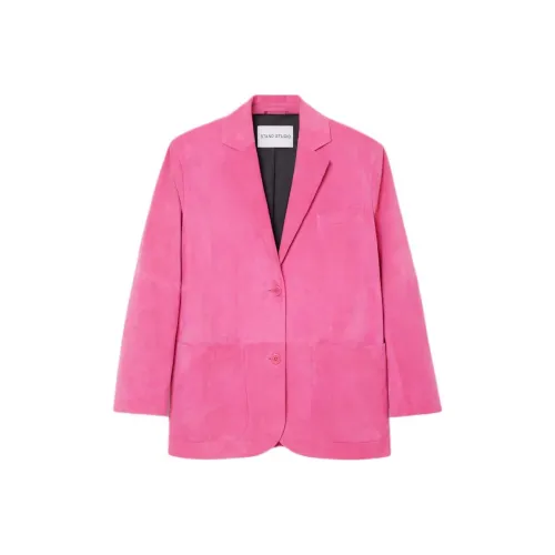 STAND STUDIO Resort Single breasted Suede Blazer