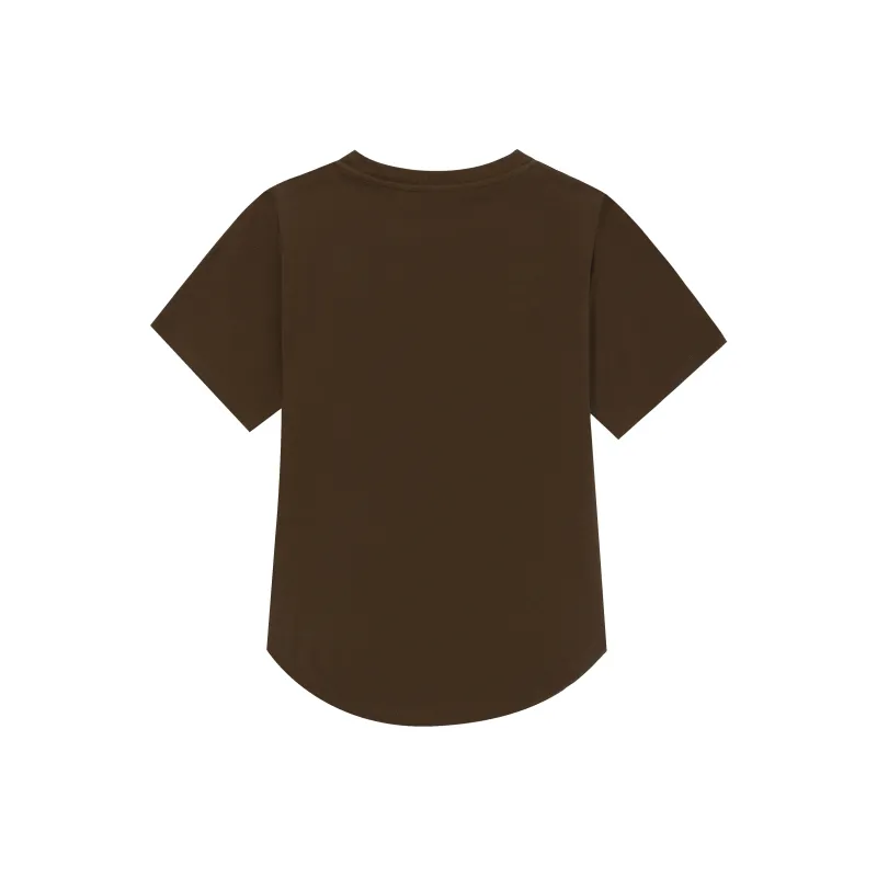 ZAO FU NIAO T Shirts Women's ZFN NKDT 012 Brown-1