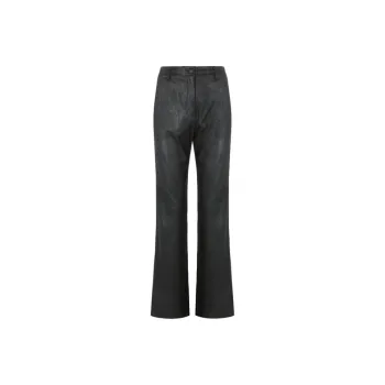 GUESS SS24 Eco Zoe Faux-Suede Straight Pants Casual Pants Women's Black