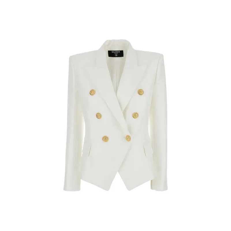 BALMAIN Double Breasted Tailored Blazer-0
