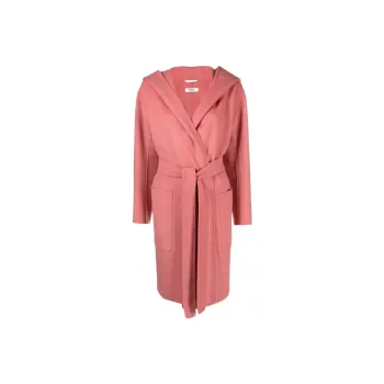 MaxMara Priscilla Belted Hooded Coat