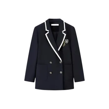 EICHITOO Business Suit Women's Navy Blue & Accent