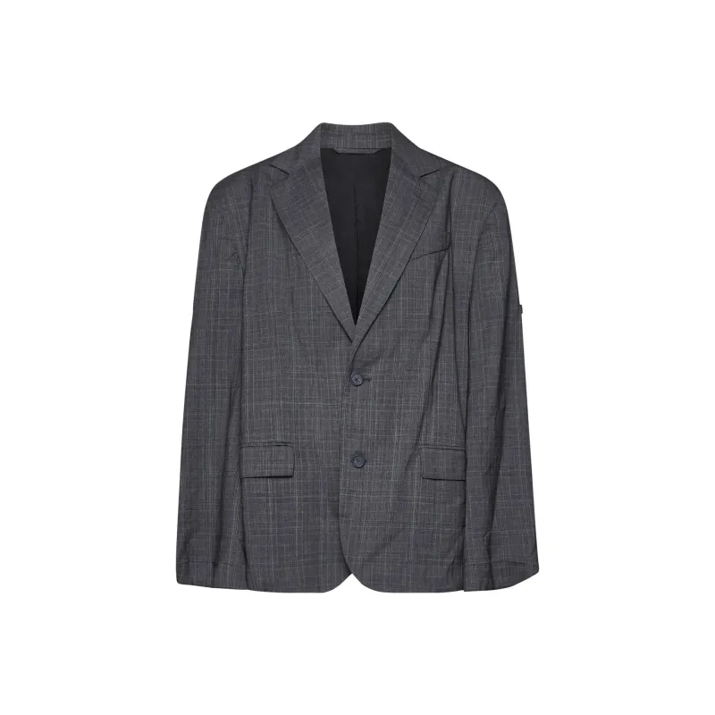 Balenciaga Checked Single breasted Blazer-0