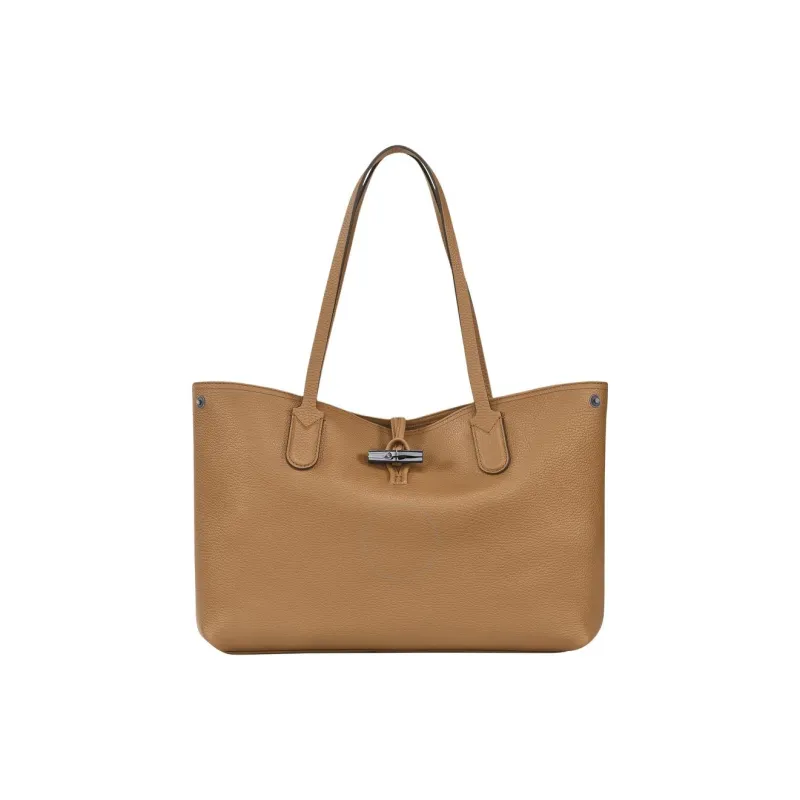 LONGCHAMP Roseau Essential Cow Leather Shoulder Bag Large Size Women's Tawny-0