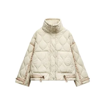ZARA Puffer Jacket Women's White