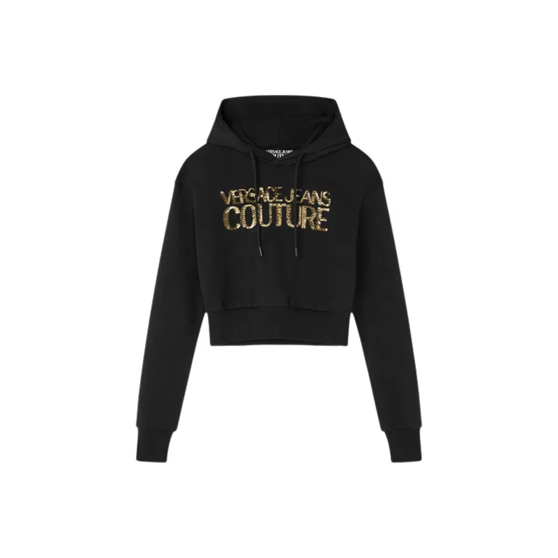 VERSACE JEANS COUTURE Sequin logo Hoodie-0