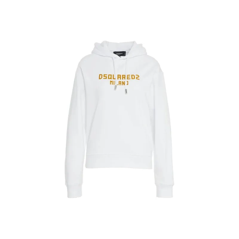 DSQUARED 2 Logo Printed Drawstring Hoodie-0