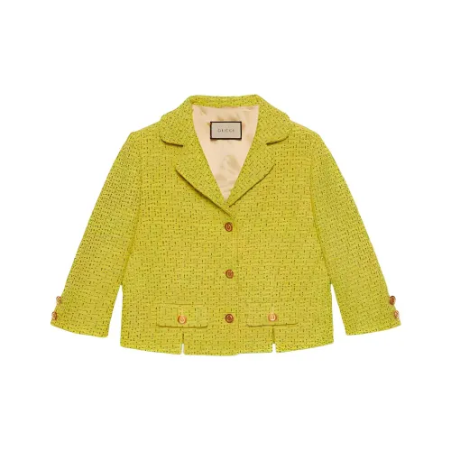 GUCCI Cropped Coats Women's Yellow