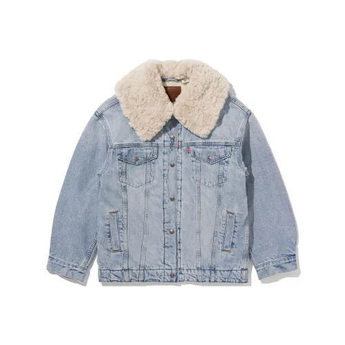 Levis FW22 FW22 Denim Jacket Loose Fit Women's Denim Jacket Blue Women's Blue