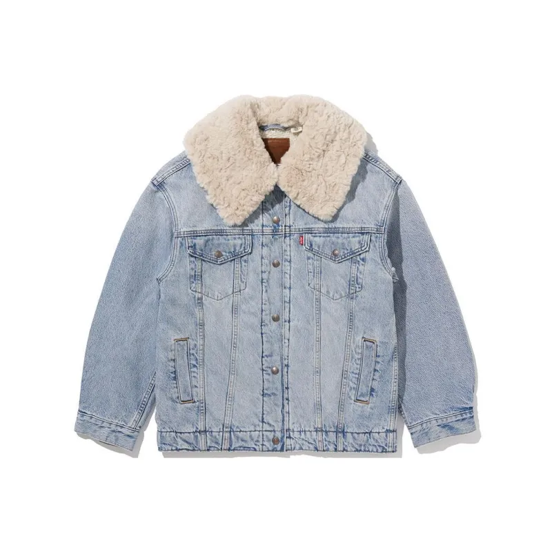 Levis FW22 FW22 Denim Jacket Loose Fit Women's Denim Jacket Blue Women's Blue-0