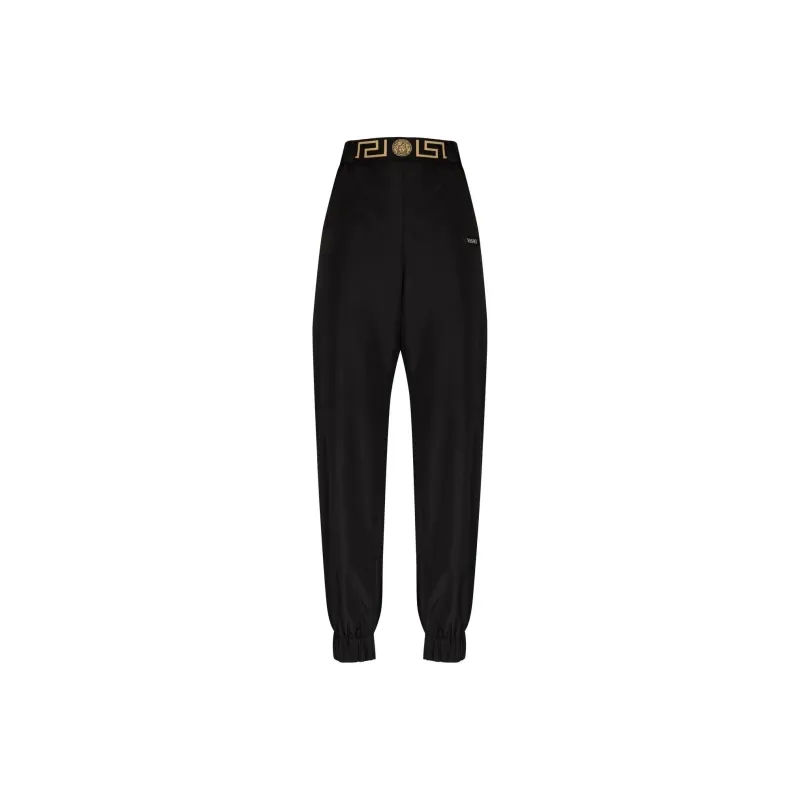 VERSACE Knitted Sweatpants Women's Black-0
