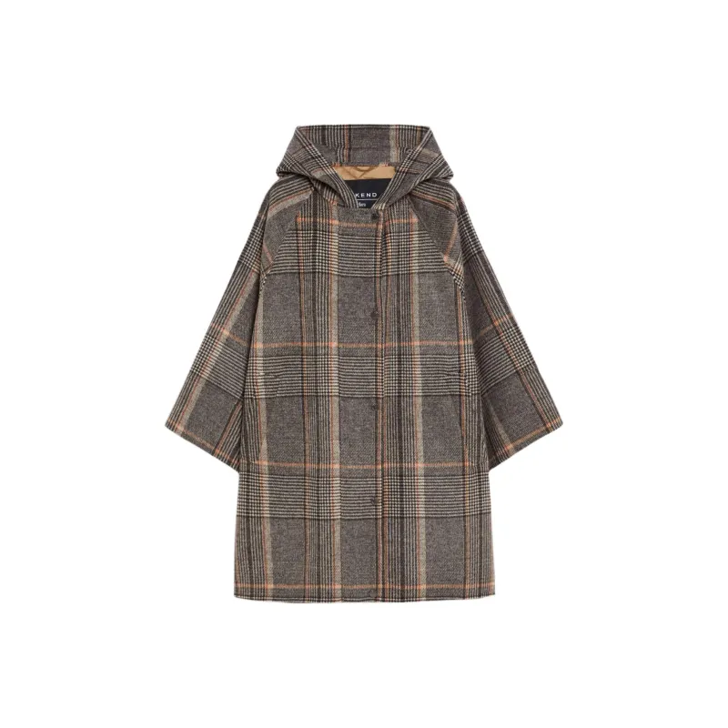 WEEKEND MaxMara Checked Buttoned Coat-0