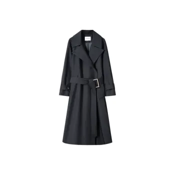 MOSIIMORII Coats Women's Dark Blue Black
