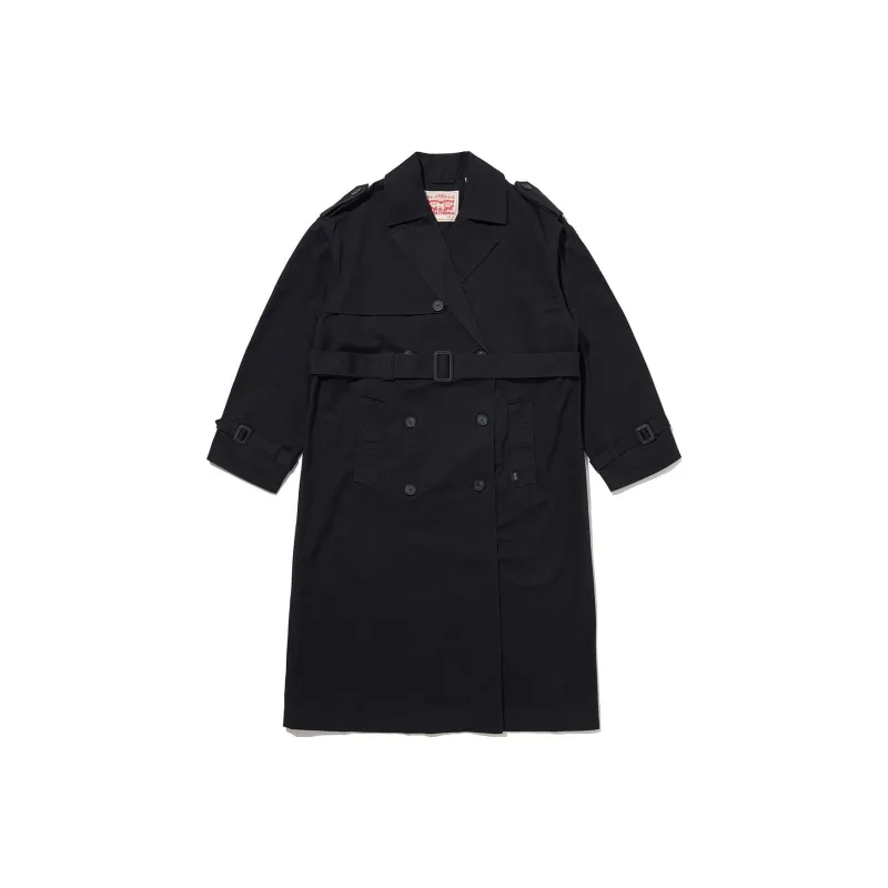 Levis Trench Coats Women's Navy-0