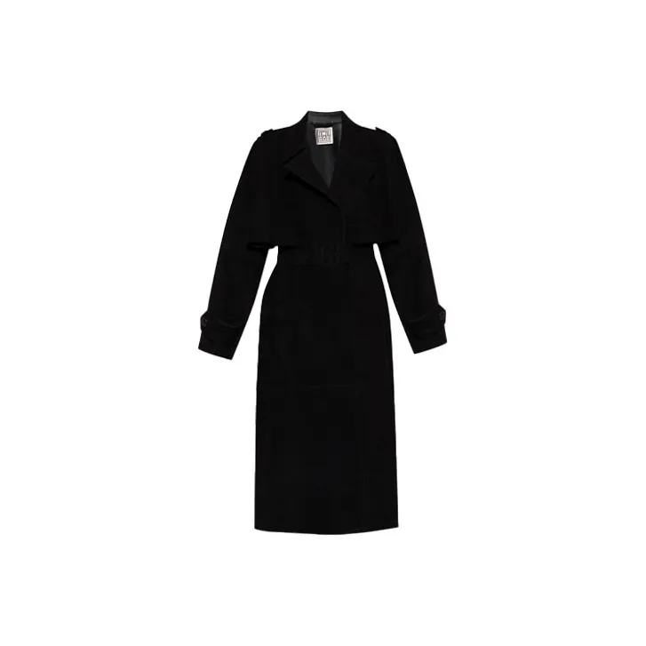 TOTEME Trench Coats Women's Black-0