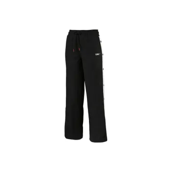 PUMA ONE SHOULDER HEART Knitted Sweatpants Women's Black