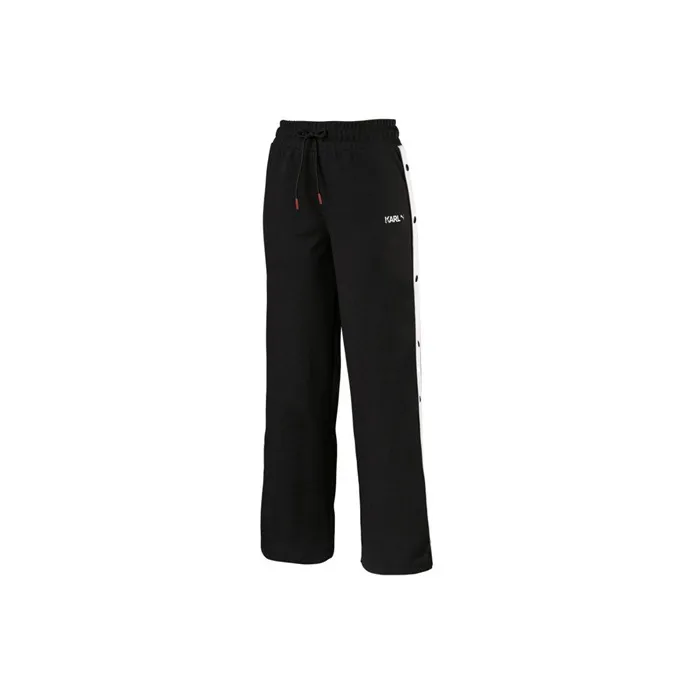 PUMA ONE SHOULDER HEART Knitted Sweatpants Women's Black-0