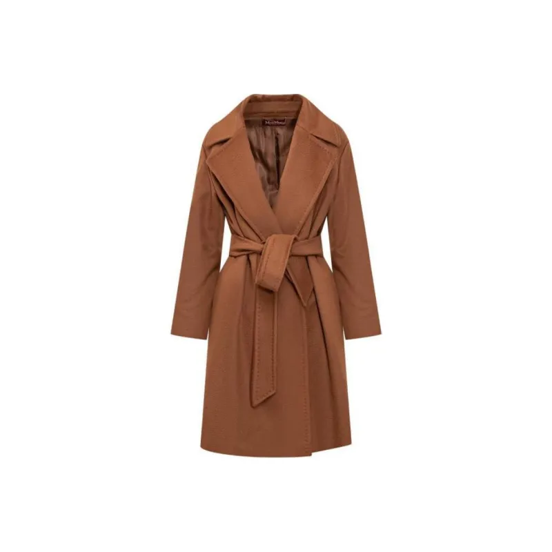 MaxMara Studio Belted Long Sleeved Coat-0