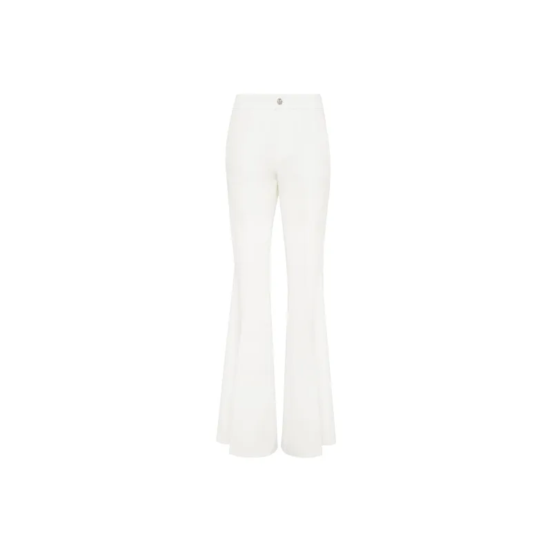 PHILIPP PLEIN Mid rise Flared Trousers-0