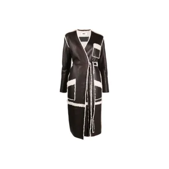 MM6 Maison Margiela Leather Jackets Women's Brown