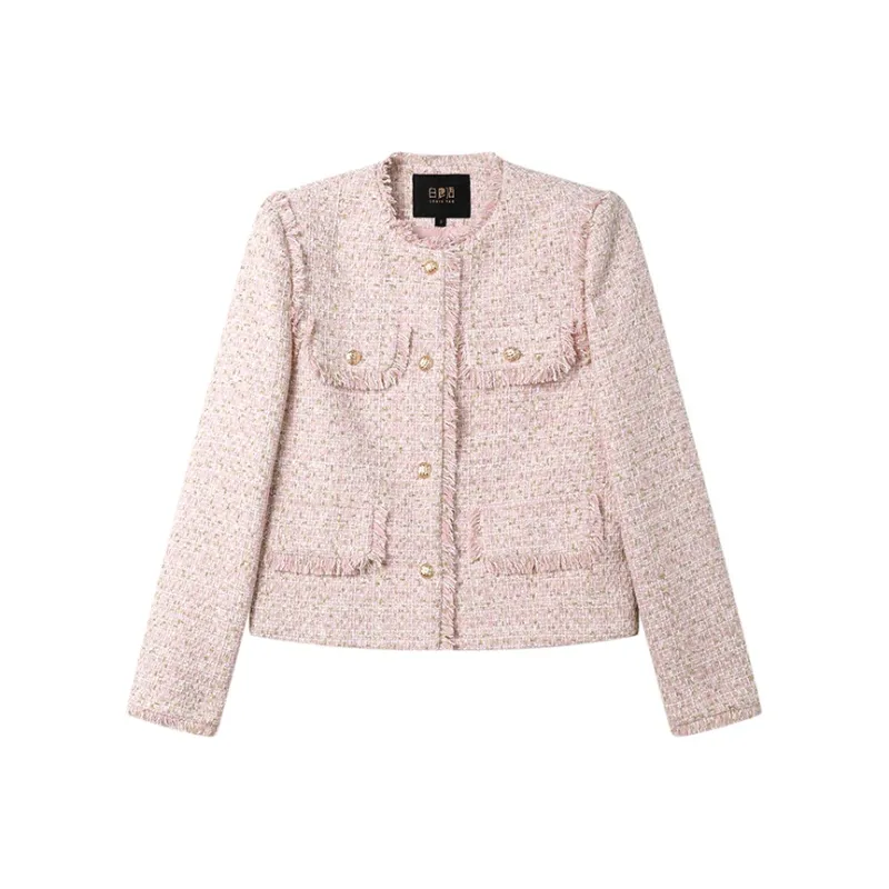 LOUISY AO Cropped Coats Women's Pink-0