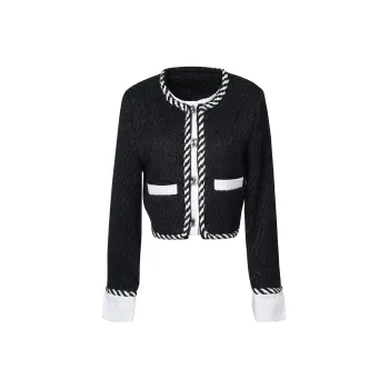 AURORA MUSE Cropped Coat Women's Black