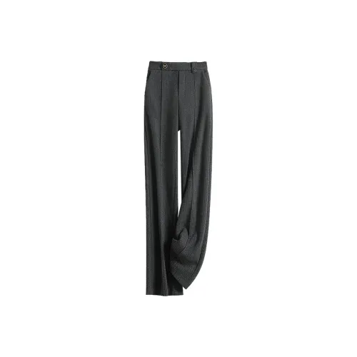 Cypress House Casual Pants Women's Black Gray Stripes