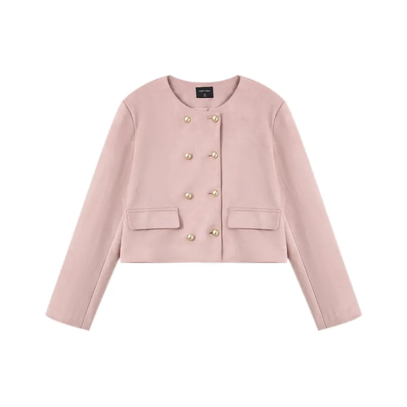WESTLINK Cropped Coat Women's Pink-0