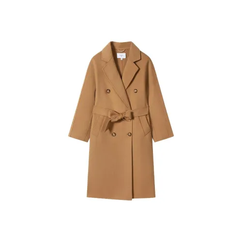 TKY SHOP Coats Women's Khaki