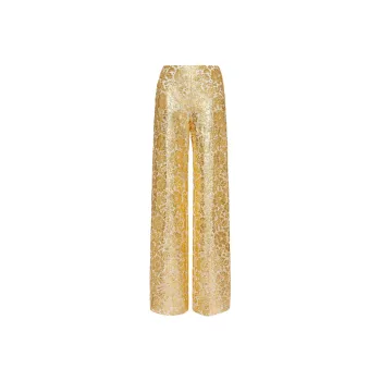 Valentino All-Over Patterned Straight Leg Trousers