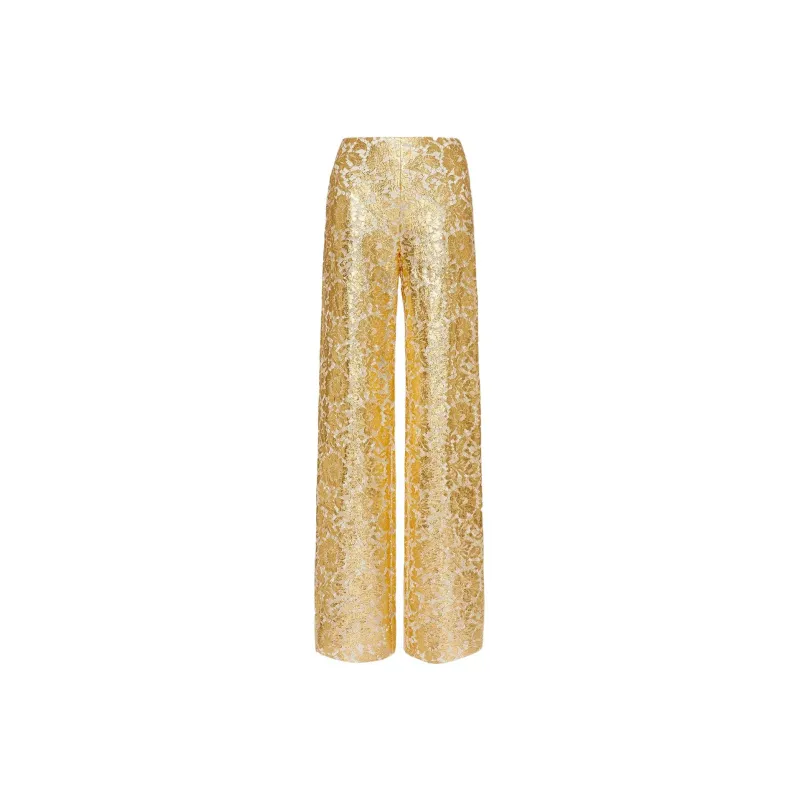 Valentino All-Over Patterned Straight Leg Trousers-0