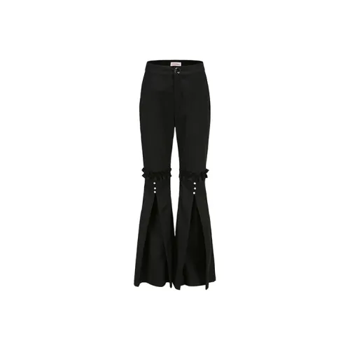 XANDRA 블랙 여성 캐주얼 팬츠