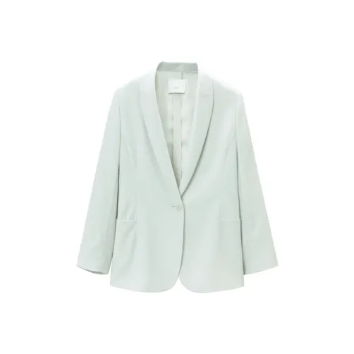 OVV Business Suits Women's Light Green Solid Color 14-0