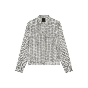 Givenchy 4G Jacquard Denim Effect Jacket 'Black/White'