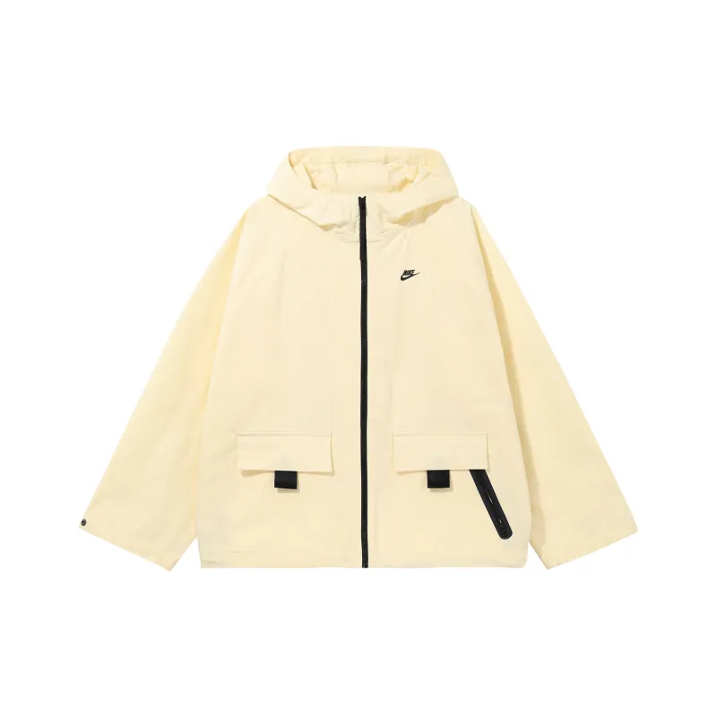 Nike Puffer Jacket Winter Women's Beige Yellow-0