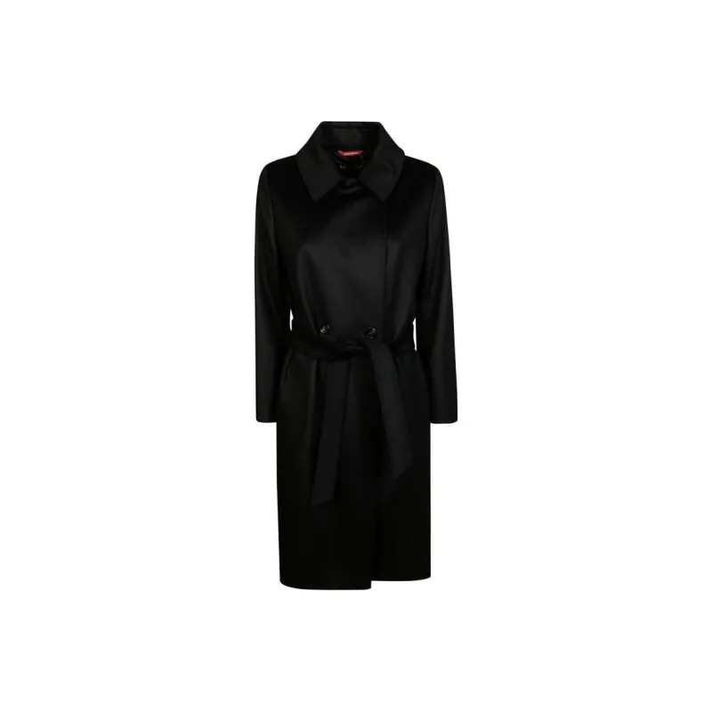 MaxMara Studio Long Double Breasted Coat-0