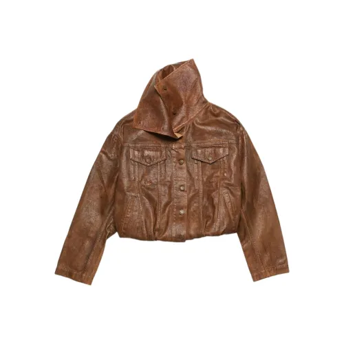 Acne Studios Denim Jacket Women's Cognac Brown