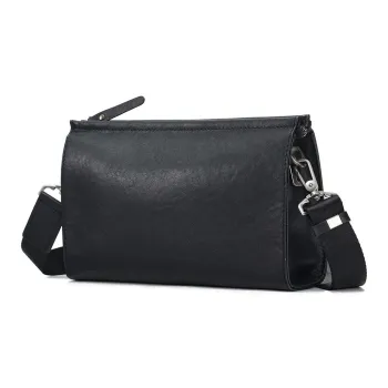 VIHUS Leather Shoulder Bag Men's Black