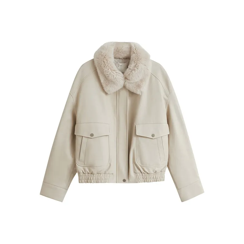 Inman Cropped Coat Women's Ancient Apricot-0