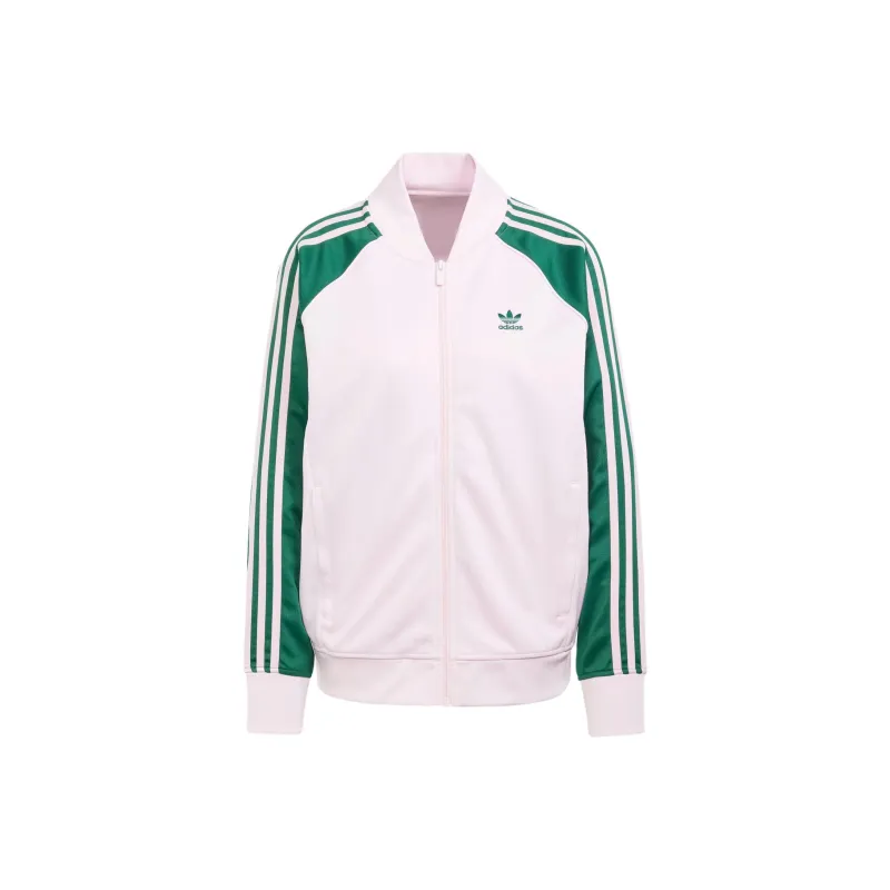 Adidas Adicolor Classics Sst Loose Track Top Baseball Jacket Women's Green-0