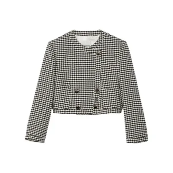Sandro Vilette Houndstooth print Jacket
